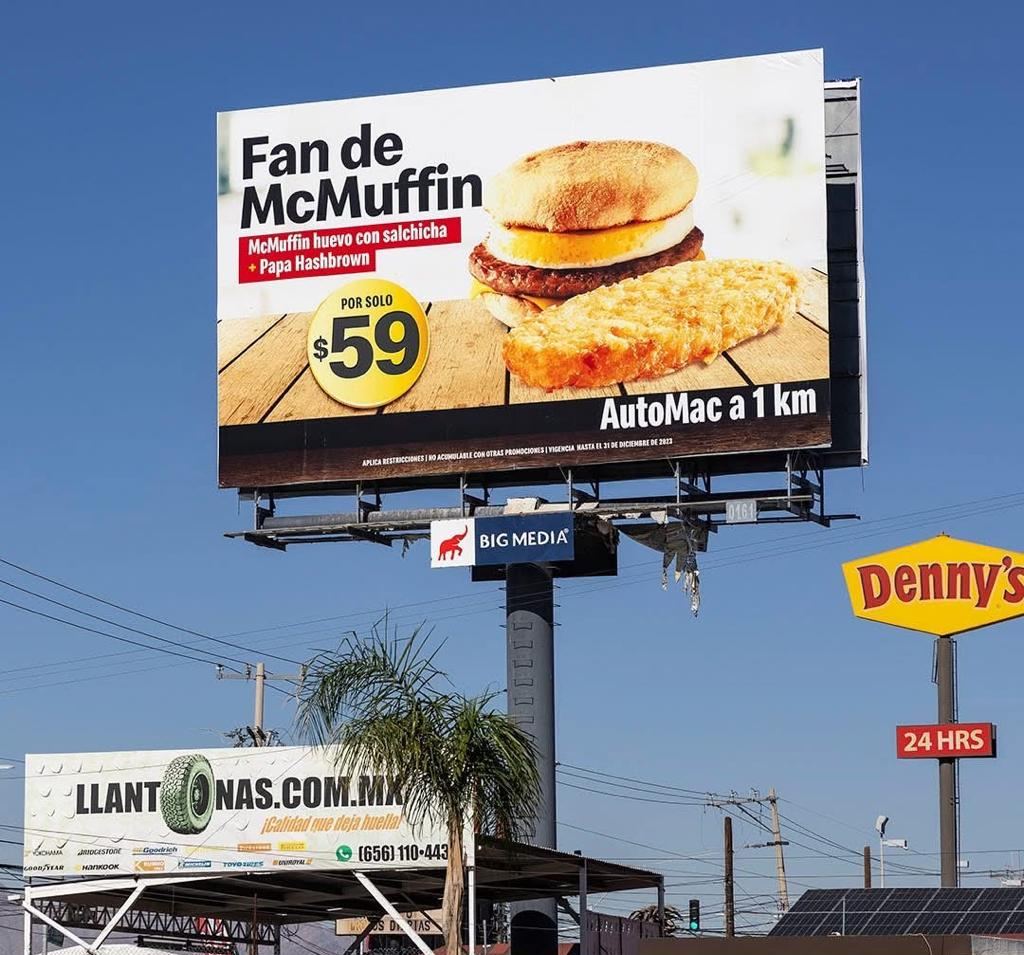 Pantalla espectacular de Big Media en Ciudad Juárez